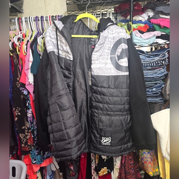 🍂🍁NWT Ecko UnltdMen's Key Stone Hybrid Jacket 4x - Picture 2 of 4